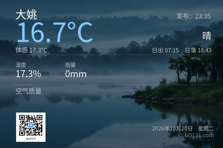 大姚天气预报图片