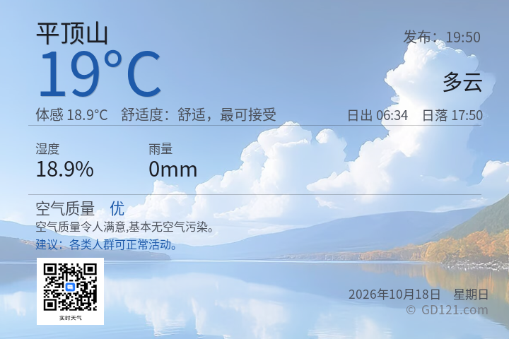 平顶山天气预报图片