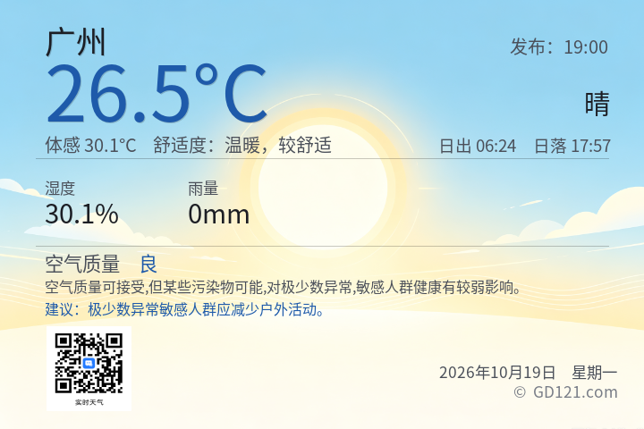 广州天气预报图片